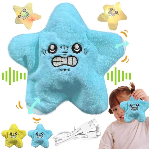 Angry Star Plush Moving with Repeat as you Say Interactive Talking Star Fish